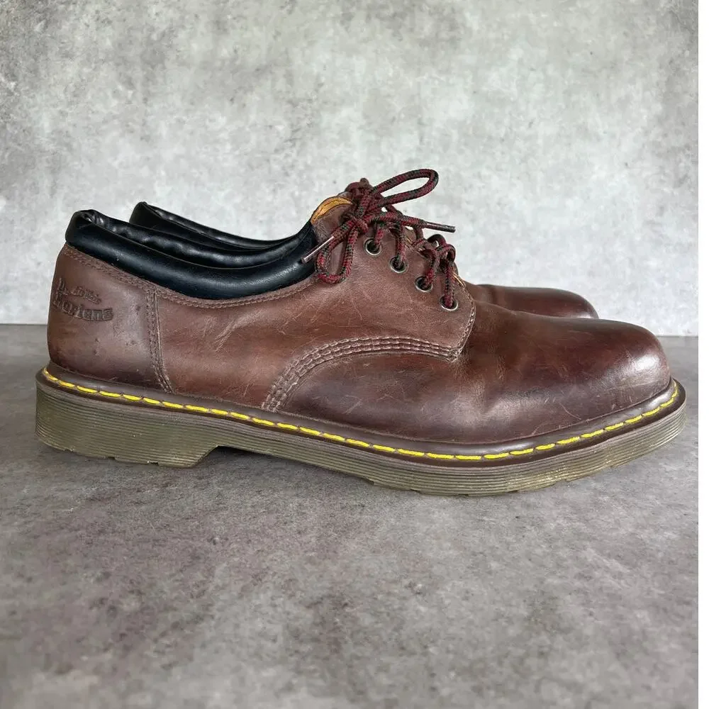 Dr. Martens 8053 5-eye casual shoes brown oxfords chunky grunge mens dressy